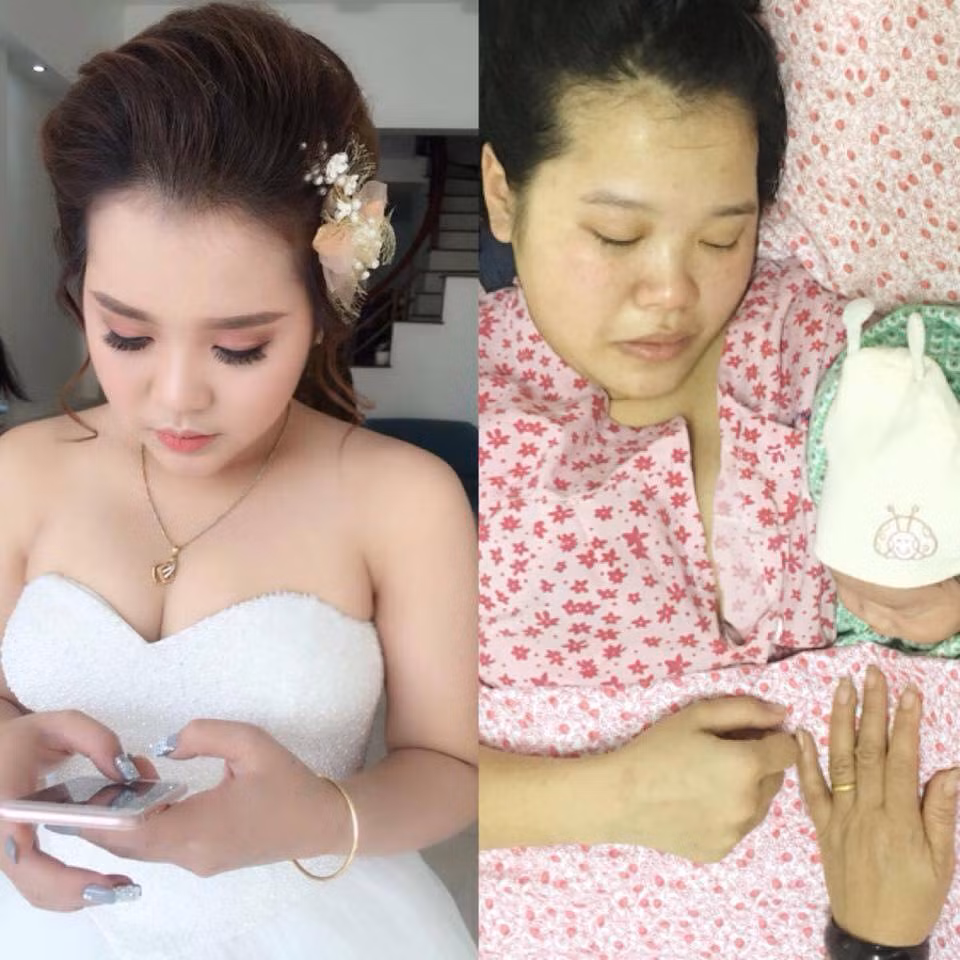 Mới đây trên MXH, hội chị em đã cùng nhau khoe những hình ảnh thanh xuân cực rực rỡ mà đỉnh điểm là ngày cưới nhưng sau đó lại "tàn phai" đến "tàn tạ" khi đi đẻ.
