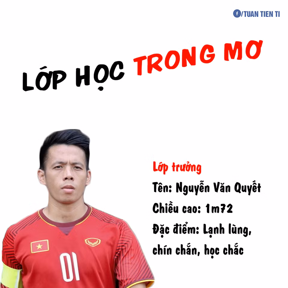 Nếu HLV Park Hang Seo là một thầy chủ nhiệm dạy giỏi, hiền lành, tâm lý thì lớp học trong mơ của các đội tuyển Olympic Việt Nam lại có một lớp trưởng mang tên Văn Quyết với vẻ lạnh lùng, chín chắn và học rất chắc.