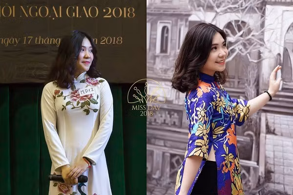 Duyên dáng trong tà áo dài truyền thống, cùng góc nghiêng 'thần thánh', thí sinh Ngô Nhật Lệ - TT44C hứa hẹn sẽ để lại nhiều ấn tượng nhất trong cuộc thi Miss Học viện Ngoại giao năm nay.