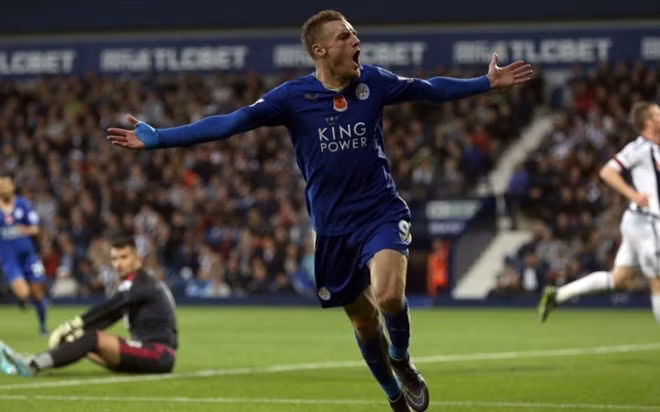 Jamie Vardy của CLB Leicester City sở hữu 32,4% tỷ lệ ghi bàn tại nửa đầu Premier League 2015/2016. Với 12 pha lập công sau 12 trận đấu, đây là một con số ấn tượng với một cầu thủ xuất thân từ bóng đá nghiệp dư như Vardy.