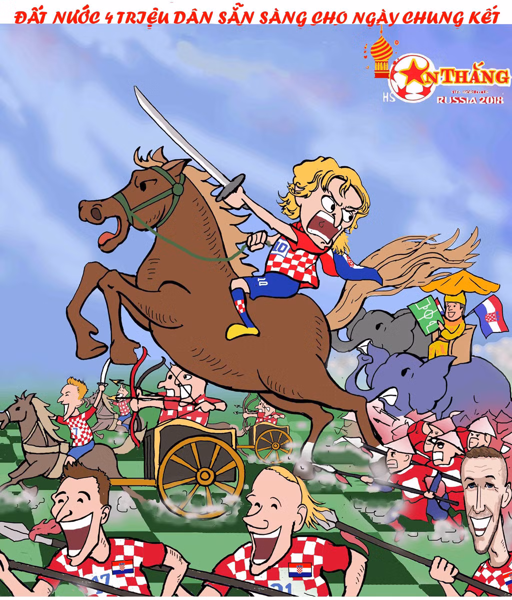 Mới đây Modric trả lời báo chí rằng sẵn sàng đánh đổi tất cả danh hiệu để sở hữu được cúp vàng thế giới. Câu nói đó đã cho thấy sự khát khao cháy bỏng của Modric về danh hiệu cao quý đó. Và hôm nay, họ có cơ hội làm nên vận mệnh lịch sử.