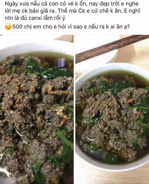 Còn nickname H.H cho biết: "Không hiểu động lực nào đã giúp bạn sáng tạo ra cái món kinh dị này???".