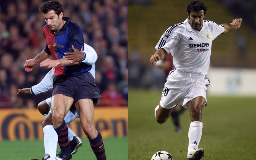 Luis Figo từng chơi cho Barcelona từ mùa giải 1995 - 2000. Nhưng sau đó, cầu thủ này đã về thi đấu dưới trướng của Real Madrid từ năm 2000 - 2005. Tại Tây Ban Nha, Barcelona và Real Madrid là đại kình địch của nhau. Việc Figo tới Real Madrid làm nhiều CĐV Barca dù có quý anh đến đâu cũng không thể tha thứ cho anh.