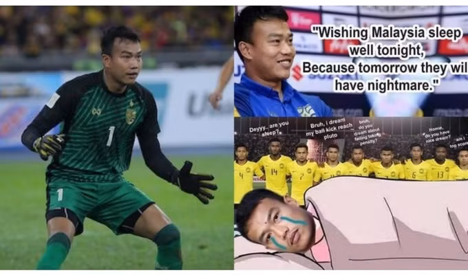 Thủ môn Thái Lan là người khá tự tin trước trận đấu nhưng người đi ngủ tại AFF Cup 2018 lại chính là anh.