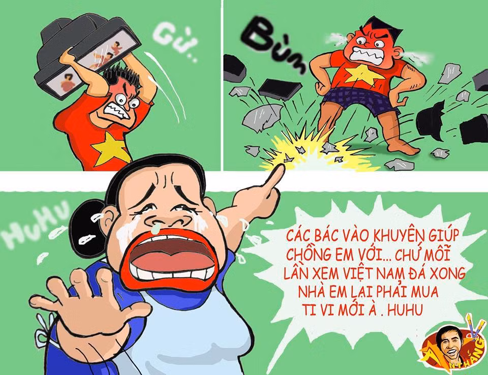 Nhưng thất bại với tỷ số 0-3 trước Thái Lan ngay trên sân Mỹ Đình đã khiến NHM bóng đá Việt rất buồn.