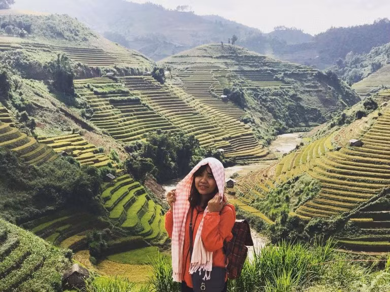 Nếu bạn là người thích những ngắm đồng lúa và hương lúa chín thì địa danh Mù Cang Chải là một nơi không thể bỏ qua vào tháng 10 này. Ảnh: @nhuyen.94.