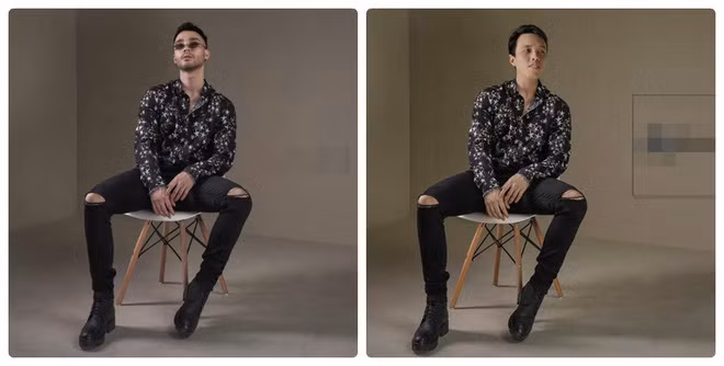 Sau một vài thủ thuật photoshop, gương mặt của "thánh ghép ảnh" này đã xuất hiện trên thân hình siêu mẫu thời trang quốc tế.
