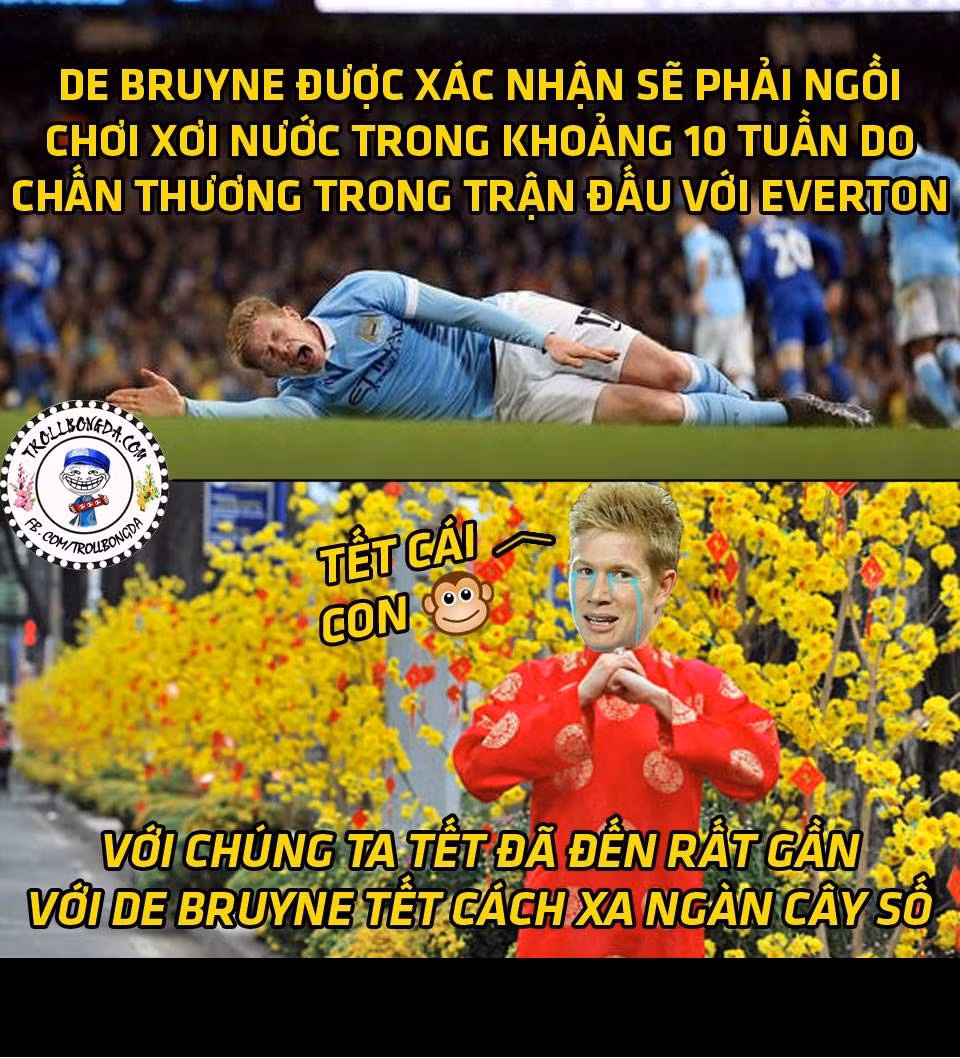 Phải ăn Tết trong bệnh viện khiến De Bruyne bật khóc và trách móc rằng "Tết cái con khỉ".