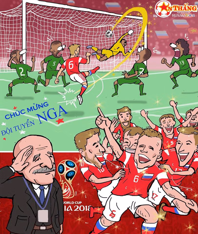 Đội chủ nhà World Cup 2018 - Nga đang bay cao bằng sự lão làng của HLV Stanislav Cherchesov.