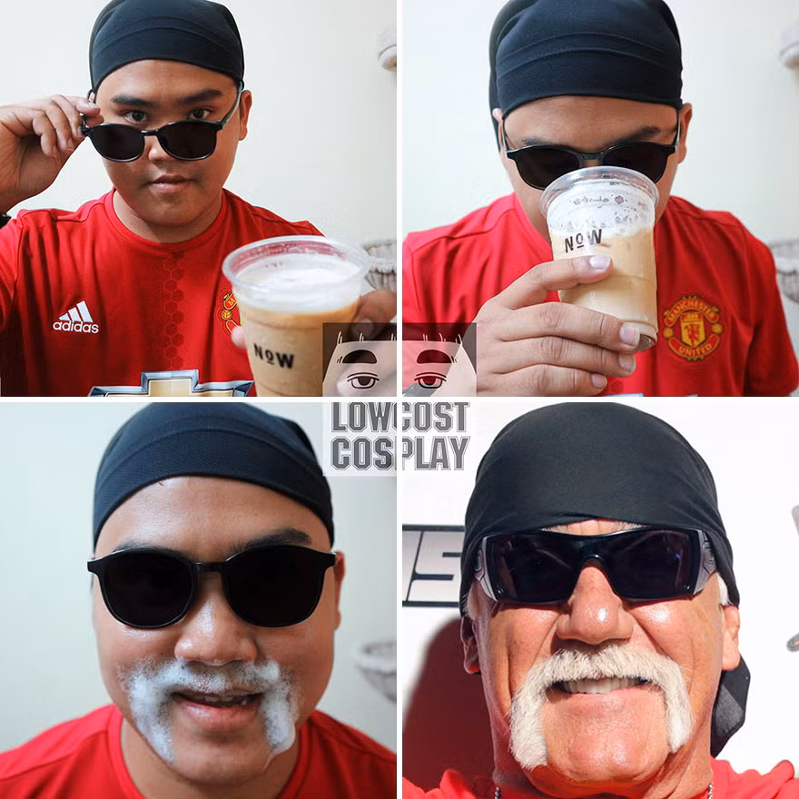 Cosplay nhân vật nổi tiếng chỉ bằng vài thao tác và dụng cụ đơn giản.