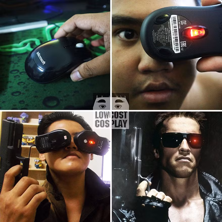 Chỉ bằng hai con chuột, anh chàng được gọi với cái tên thân thương Lowcostcosplay này đã tự hóa mình thành nhân vật trong phim hành động Mỹ cực ngầu.