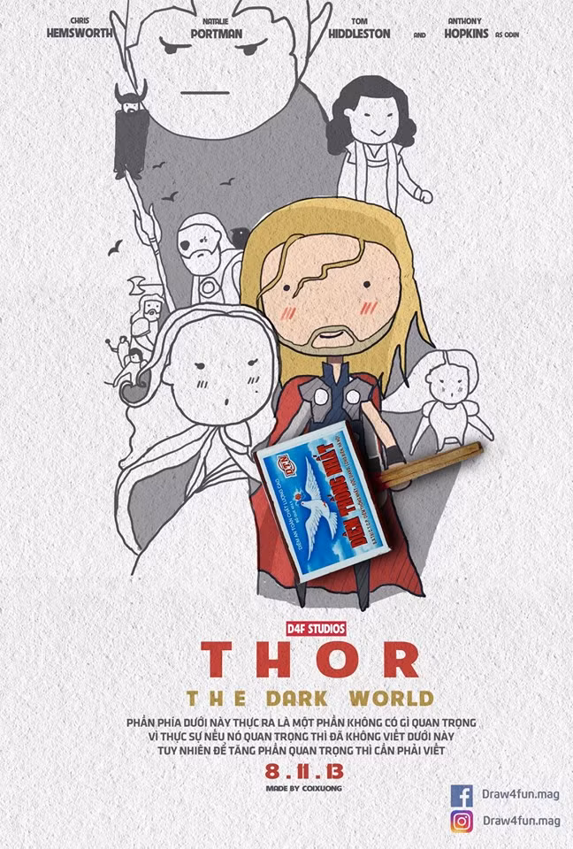 Trước đó 5 năm, Quang Huy đã trình làng album Marvel Heros được vẽ với phong cách gần gũi cũng chiếm được cảm tình của người xem và cộng đồng ghiền series phim siêu anh hùng.