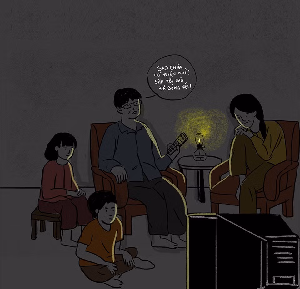 Hồi hộp nhất có lẽ là lúc sắp có bóng đá nhưng nhà mất điện. Đó là kỷ niệm mà không bạn trẻ nào thuộc thế hệ 8X, 9X quên được.