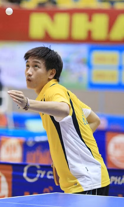 Điển trai, tài năng là những điều mà dân mạng cực ấn tượng với chàng hot boy bóng bàn của ĐT bóng bàn Việt Nam. Ảnh trong bài: Facebook nhân vật.