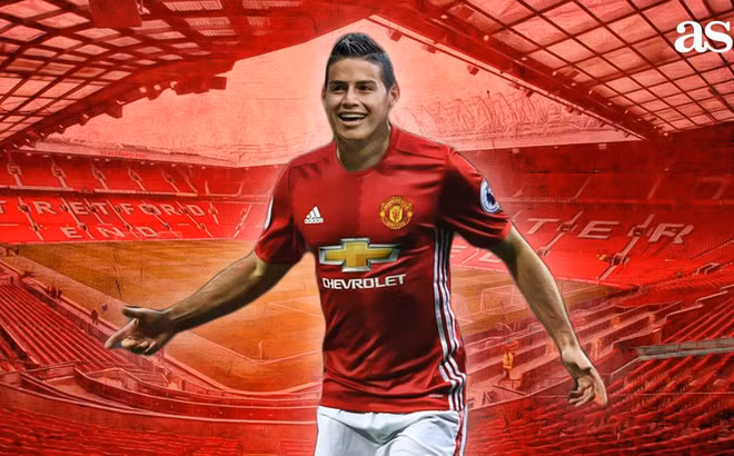 James Rodriguez chỉ muốn tới M.U: Dù AC Milan chấp nhận chi 66 triệu đôla như yêu cầu của Real Madrid, James Rodriguez vẫn không muốn tới San Siro. Theo thông tin chuyển nhượng bóng đá từ tờ Don Balon đưa tin, tiền vệ người Colombia thông qua người đại diện, khẳng định ưu tiên chọn M.U, thay vì Milan. Từ đầu mùa chuyển nhượng hè 2017, đội bóng của Mourinho chưa đưa ra bất cứ đề nghị nào cho Vua phá lưới World Cup 2014. Cầu thủ Real duy nhất mà M.U tiếp cận là Morata. Ảnh: AS