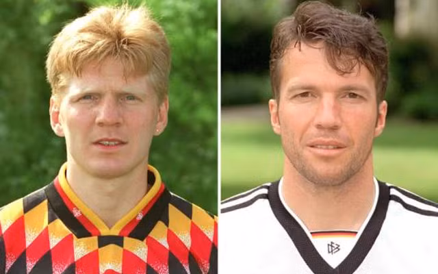 Lothar Matthaus và Stefan Effenberg là đồng đội của nhau tại Bayern Munich và ĐT Đức. Họ có những mối thâm thù với nhau từ ngoài đời đến vào trong sân đấu.
