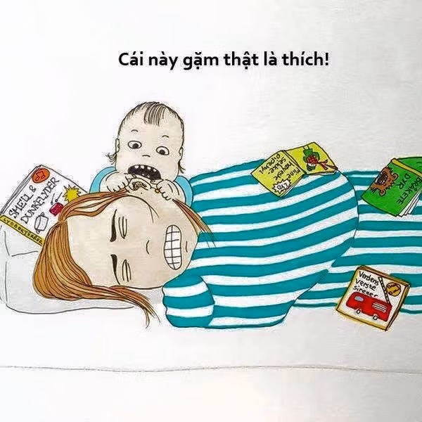 Tai mẹ luôn là món mà nhiều đứa bé vô cùng thích gặm.