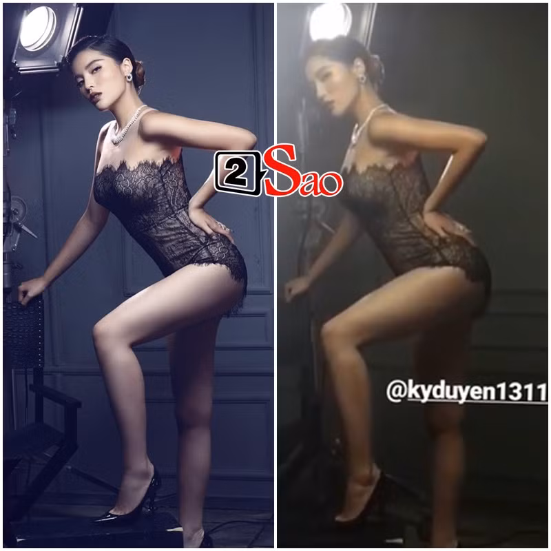 Thế nhưng, những bức hình thời gian gần đây lại là minh chứng chống lại Kỳ Duyên. Từ loạt ảnh đi bơi, street style, sự kiện đến chụp hình quảng cáo thương hiệu, "bạn gái tin đồn" của Minh Triệu đều lộ rõ thân hình đô con, lúc lại xồ xề như "bà đẻ" cùng vòng 1 nâng cấp ngồn ngộn.
