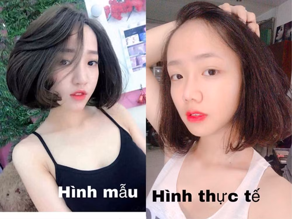 Phần lớn những ai để tóc ngắn thì thường thích làm xoăn sóng to cho "bảnh" nhưng tiếc là thợ làm tóc đôi khi sẽ không hiểu được mong muốn ấy.