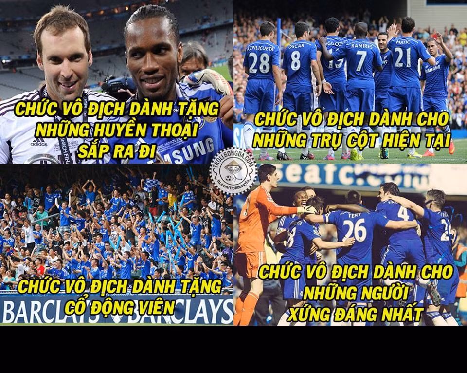Sau chiến thắng với cách biệt tối thiểu 1-0 trước Crystal Palace, Chelsea đã chính thức lên ngôi vô địch sớm 4 vòng đấu.
