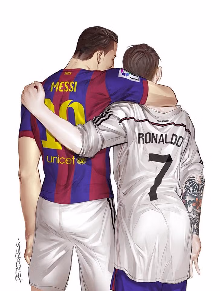 Dáng dấp của "tiểu mỹ thụ" Messi.