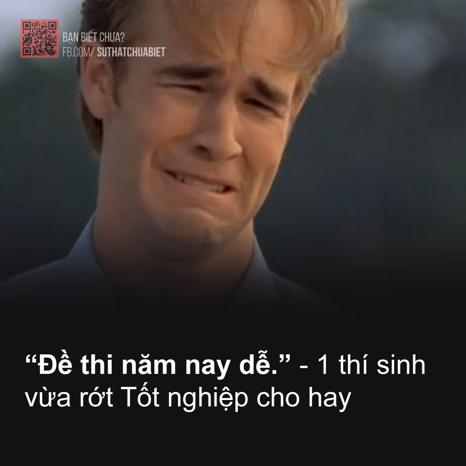 Chỉ một câu nói đã làm nên "độ ngầu" của một thí sinh vừa rớt kì thi tốt nghiệp THPT cho biết.