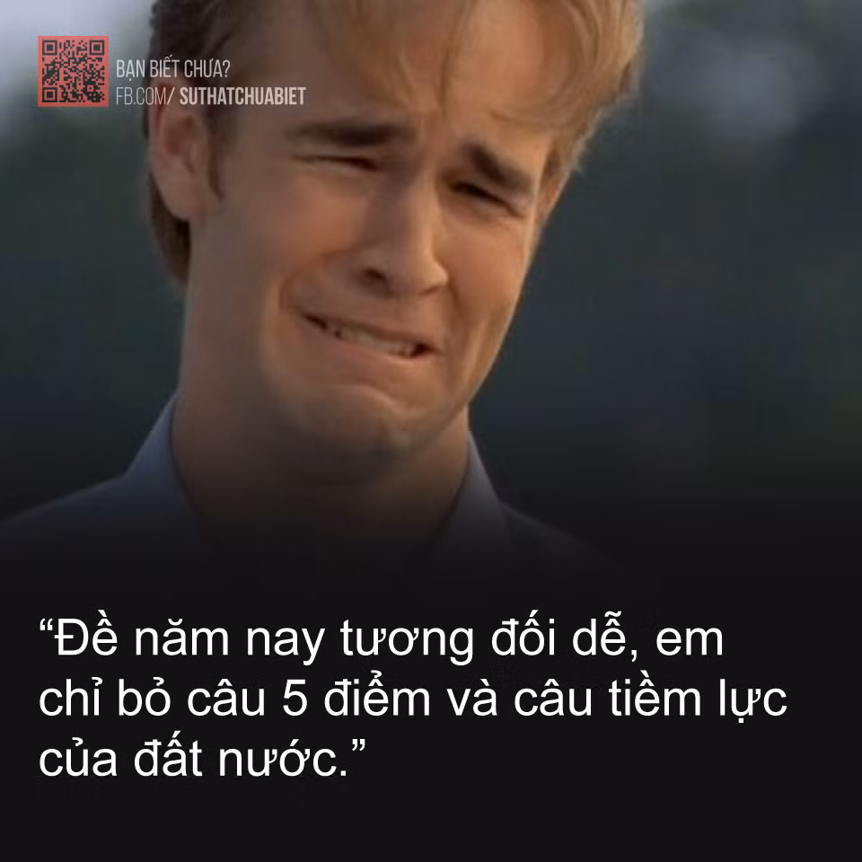 Không chỉ những sĩ tử trực tiếp tham gia thi nhận xét về đề thi, mà một học sinh trượt tốt nghiệp cũng tự tin cho biết: "Đề này nằm trong chương trình phổ thông, chỉ cần nắm vững là có thể trên trung bình".