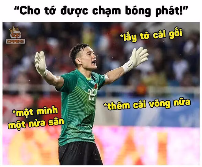 Thậm chí, Văn Lâm còn xin cả chăn, gối và võng để ngủ ở phía cầu môn của mình trong trận đấu với Campuchia vừa qua.