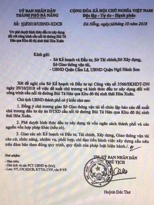 Gia van ban cua Chu tich thanh pho de day gia dat tai Da Nang
