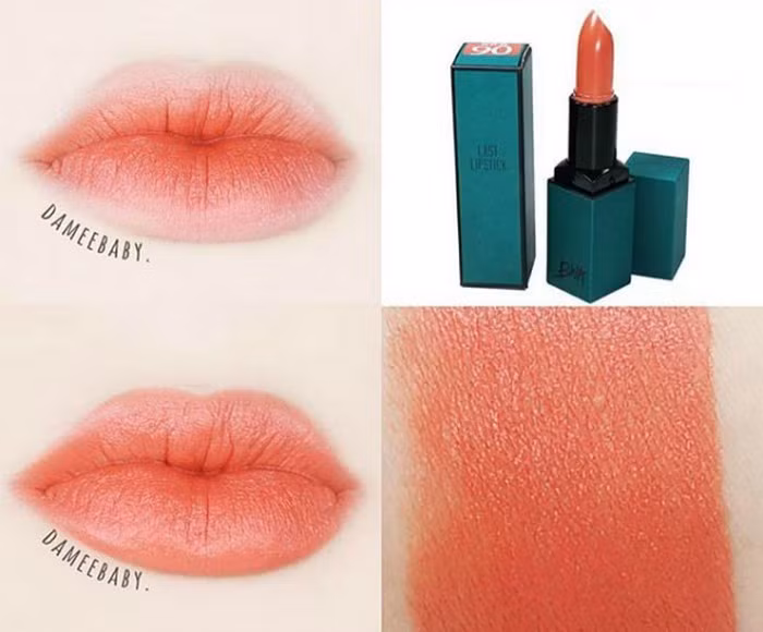 Son Bbia Last Lipstick màu số 6. Đây cũng là thỏi son làm cho các cô nàng đứng ngồi không yên bởi tông màu cam đất sang trọng, ngay từ lúc ra mắt cho đến nay nó vẫn chưa có dấu hiệu hạ nhiệt. Ảnh: Chuyenhangxachtay.