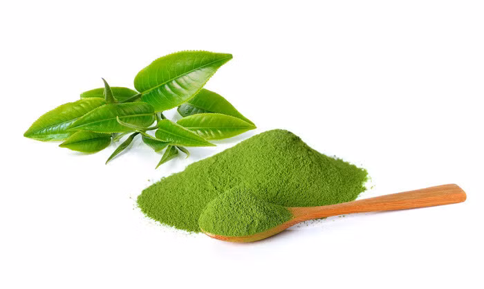 Trà xanh. Trà xanh có hoạt chất flavonoid có thể kích thích sự phát triển của lông mi. Bạn hãy dùng lá trà xanh tươi ngâm qua nước nóng và đắp lên lông mi trong 15 phút. Không chỉ làm dài mi mà lá trà xanh cũng làm cho những vết thâm, quầng mắt biến mất. Ảnh: Goodndoc.