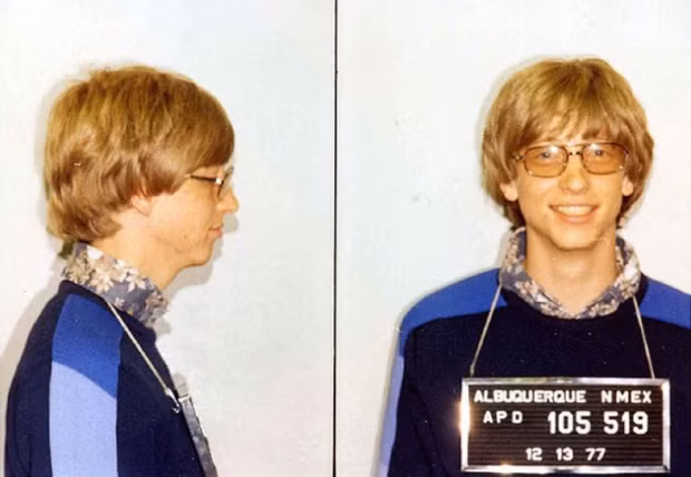Hai năm sau khi khởi nghiệp, Bill Gates khiến nhiều người ngỡ ngàng khi bị bắt ở Albuquerque, New Mexico.