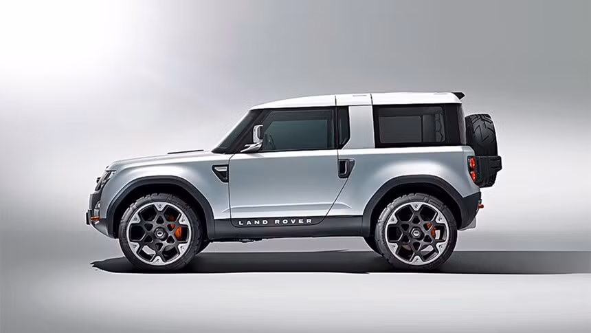 Land Rover DC100: Mẫu xe concept Land Rover DC100 ra mắt lần đầu tại triển lãm Frankfurt 2011. Đây là chiếc xe địa hình thay thế cho dòng Land Rover Defender, được chủ trì bởi Gerry McGovern, Giám đốc thiết kế của Land Rover. Có hai phiên bản của DC100 ra mắt tại Frankfurt, một phiên bản ba chỗ chạy bằng động cơ diesel và một phiên bản thể thao hai cửa, mui trần được trang bị động cơ xăng.
