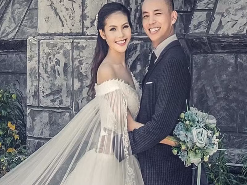 Chí Anh lập gia đình cách đây 6 năm. Bà xã của Chí Anh tên Khánh Linh, sinh năm 1998, kém nam kiện tướng dancesport đến 20 tuổi. Ảnh: Vietnamnet