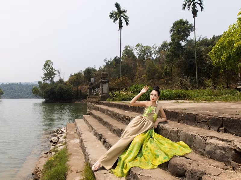 Phương Linh vào thẳng top 20 nhờ danh hiệu Người đẹp du lịch. Ảnh: Fanpage Miss World Vietnam