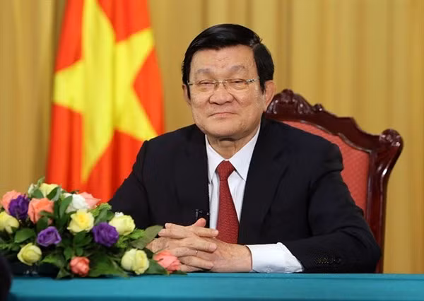 Đồng chí Trương Tấn Sang (sinh năm 1949) là Chủ tịch nước Việt Nam trong thời gian từ năm 2011 - 2016. Trước đó, ông là Bí thư Thành ủy TP HCM, Trưởng ban Kinh tế Trung ương, Thường trực Ban Bí thư.