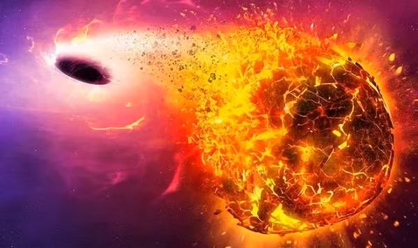 Chính trường hấp dẫn của lỗ đen này bẻ cong không - thời gian xung quanh, do đó làm cong và xoắn bất cứ ánh sáng nào truyền qua đó.