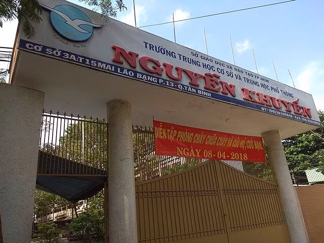 Trường THCS và THPT Nguyễn Khuyến. Ảnh: ANTĐ.