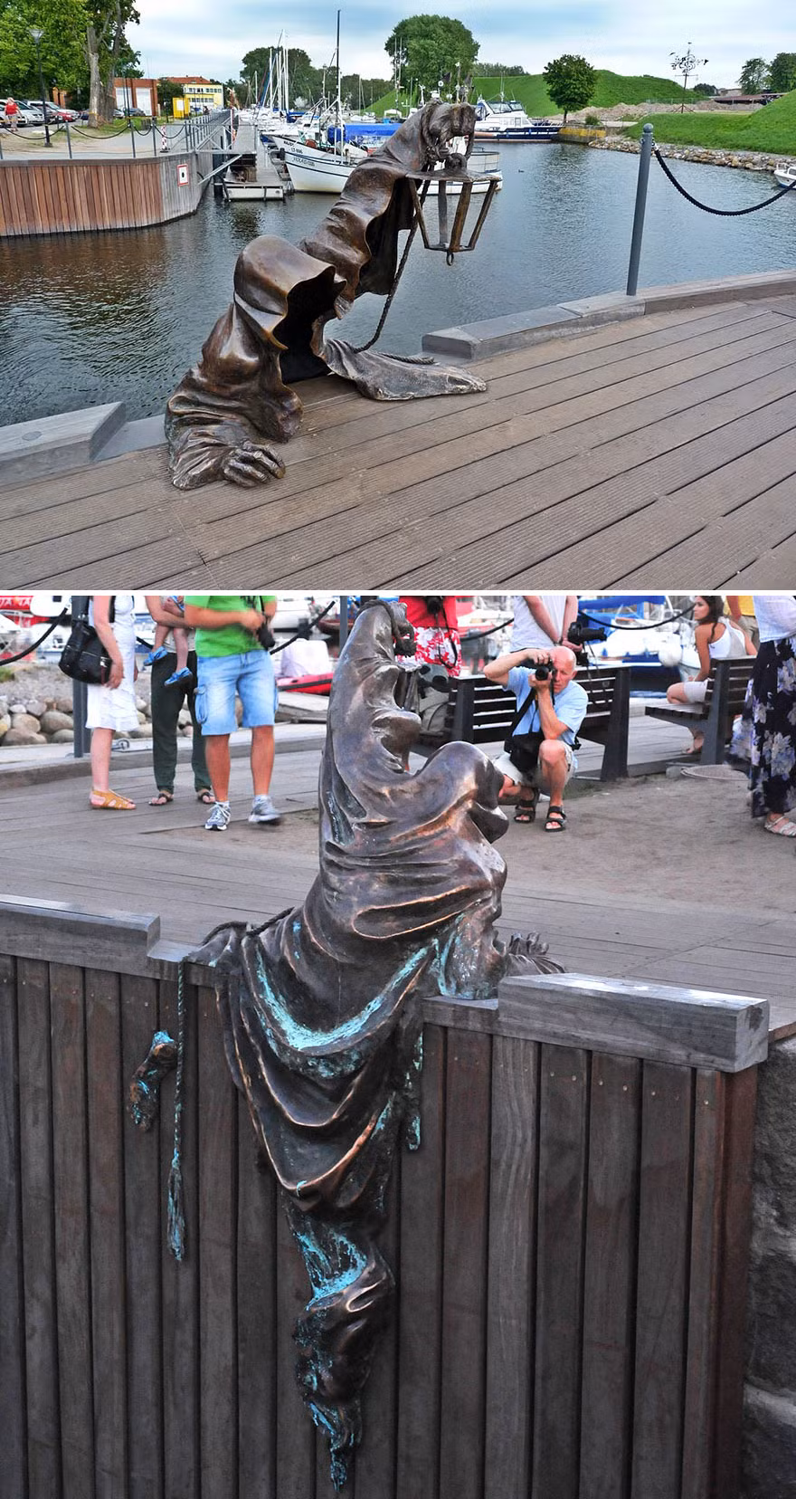 Tác phẩm "Black Ghost" ở Klaipeda, Lithuania. (Nguồn Bored Panda)