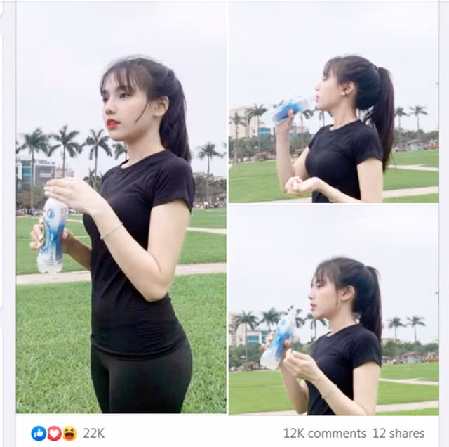 Mới đây, khoảnh khắc dừng chân uống nước của một nàng hot girl đã nhanh chóng chiếm sóng trên MXH.