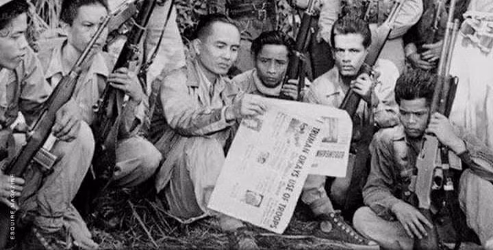 Một nhóm kháng chiến ở khu vực trung Luzon được gọi là Hukbalahap hay Quân đội Nhân dân chống Nhật, được tổ chức vào đầu năm 1942 dưới sự lãnh đạo của Luis Taruc, một đảng viên cộng sản từ năm 1939 với quân số khoảng 30.000 người và mở rộng quyền kiểm soát của họ đối với các phần của Luzon.