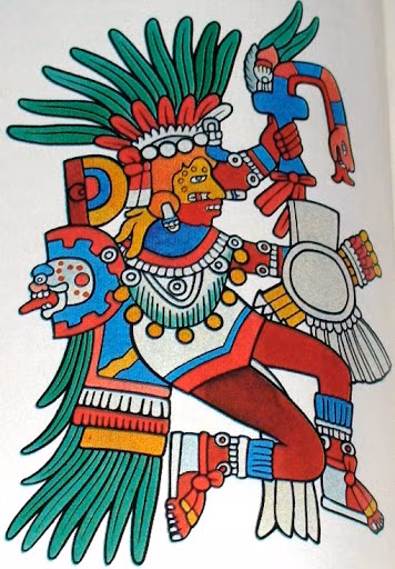 Thần khai sáng, thần Mặt trời Tonatiuh của nền văn minh Aztec thế kỉ 16 được miêu tả là một trong những vị thần vĩ đại nhất của họ.