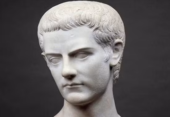 Hoàng đế Caligula được cho là có tính khí thất thường, độc ác khi tàn sát nhiều người. Caligula chỉ làm hoàng đế trong 4 năm trước khi bị những cận vệ ám sát vào năm 41 sau Công nguyên.