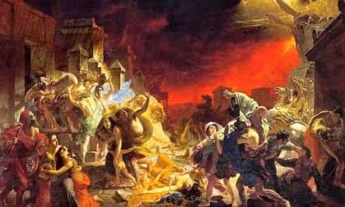 Người dân ở Pompeii trồng những cánh đồng màu xanh bát ngát của chanh, quất, nho... hai bên sườn núi lửa Vesuvius.