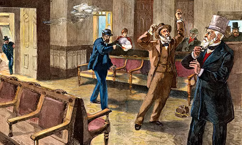 Hung thủ thực hiện vụ ám sát Tổng thống James Garfield là nhà truyền giáo, nhà văn kiêm luật sư Charles J. Guiteau.