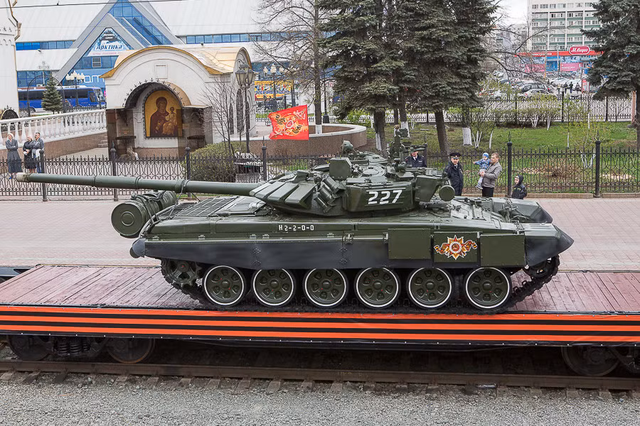 Trong ảnh, chiếc T-72B3 mới cứng. Nguồn ảnh: Arms-Expo