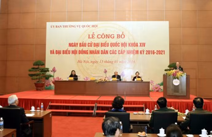 Chot ngay bau cu Dai bieu Quoc hoi lan thu 14