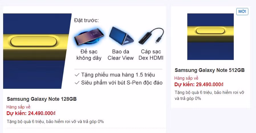 Galaxy Note 9 gay soc voi gia gan 30 trieu dong