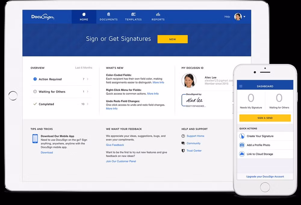 Có trụ sở tại San Francisco, Docusign cho phép các công ty chấp nhận định dạng chữ ký điện tử. Đến nay, Docusign đã huy động được hơn 500 triệu USD từ các nhà đầu tư như Bain, Kleiner Perkins và Accel. Công ty này dự định sẽ thực hiện IPO trong năm 2018 - Ảnh: Docusign.
