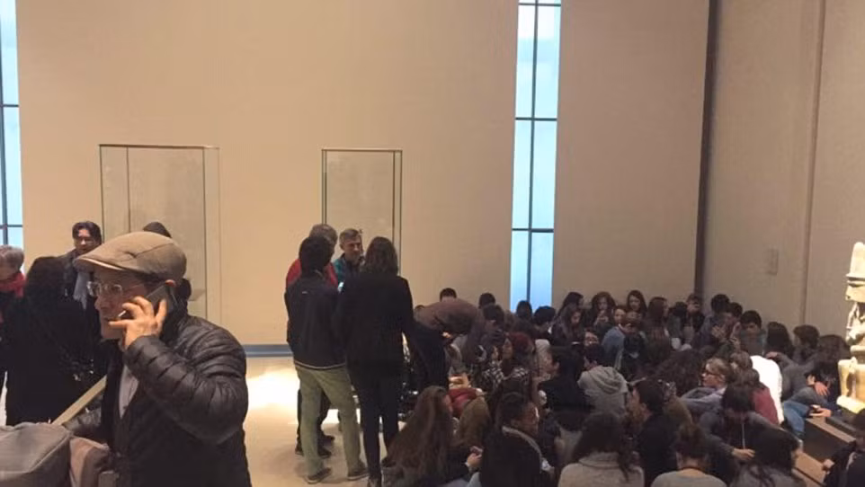 Được biết, nhiều em nhỏ có mặt trong bảo tàng Louvre khi vụ việc xảy ra.